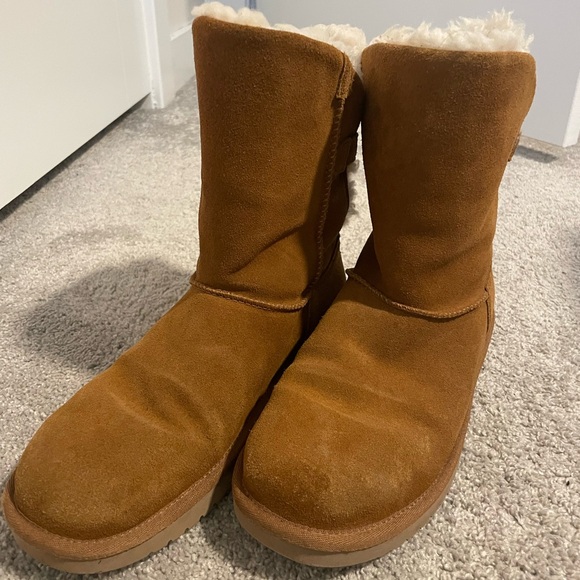 Koolaburra by UGG Strap Boots Size 8 Chestnut - Picture 2 of 8